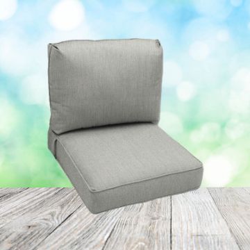 Deep Seating Patio Chair Cushions | Center Seam Style | Sunbrella