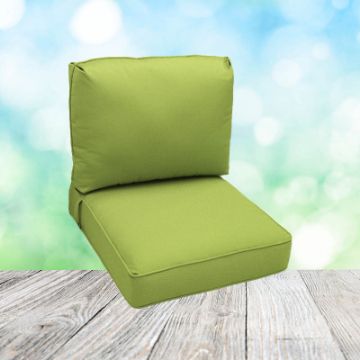 Deep Seating Patio Chair Cushions | Center Seam Style | Sunbrella