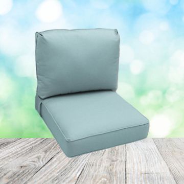 Deep Seating Patio Chair Cushions | Center Seam Style | Sunbrella