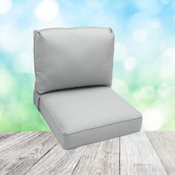 Deep Seating Patio Chair Cushions | Center Seam Style | Sunbrella