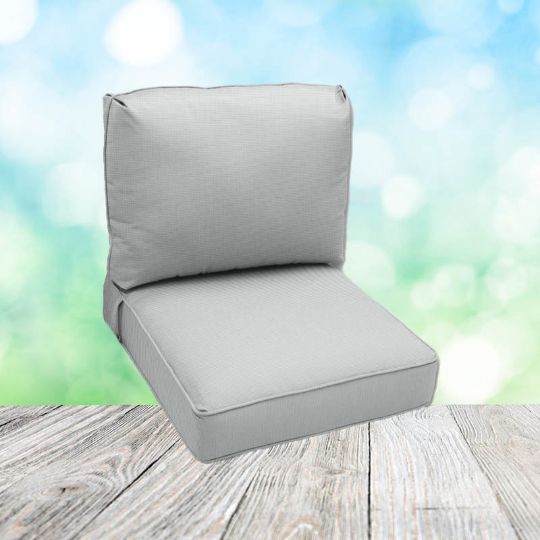 Deep Seating Patio Chair Cushions | Center Seam Style | Sunbrella