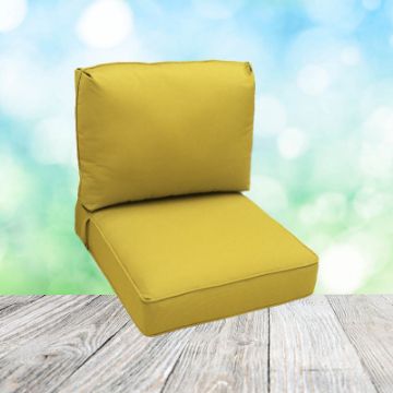 Deep Seating Patio Chair Cushions | Center Seam Style | Sunbrella