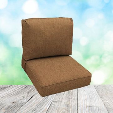 Deep Seating Patio Chair Cushions | Center Seam Style | Sunbrella