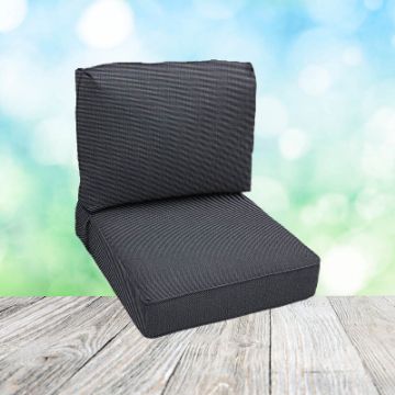 Deep Seating Patio Chair Cushions | Center Seam Style | Sunbrella
