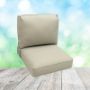 Deep Seating Patio Chair Cushions | Center Seam Style | Sunbrella