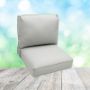 Deep Seating Patio Chair Cushions | Center Seam Style | Sunbrella