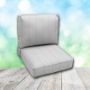 Deep Seating Patio Chair Cushions | Center Seam Style | Sunbrella