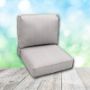 Deep Seating Patio Chair Cushions | Center Seam Style | Sunbrella