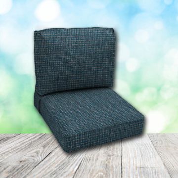 Deep Seating Patio Chair Cushions | Center Seam Style | Sunbrella