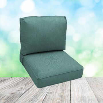 Deep Seating Patio Chair Cushions | Center Seam Style | Sunbrella