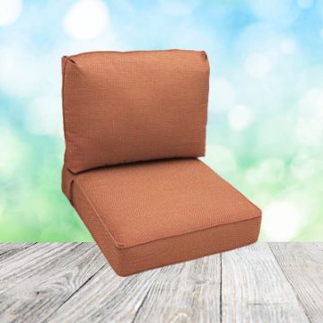 Deep Seating Patio Chair Cushions | Center Seam Style | Sunbrella