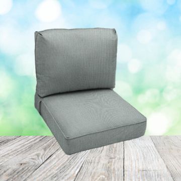 Deep Seating Patio Chair Cushions | Center Seam Style | Sunbrella