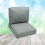 Deep Seating Patio Chair Cushions | Center Seam Style | Sunbrella