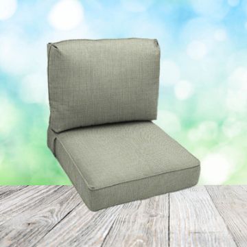 Deep Seating Patio Chair Cushions | Center Seam Style | Sunbrella