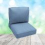 Deep Seating Patio Chair Cushions | Center Seam Style | Sunbrella