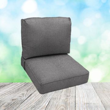 Deep Seating Patio Chair Cushions | Center Seam Style | Sunbrella