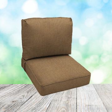 Deep Seating Patio Chair Cushions | Center Seam Style | Sunbrella