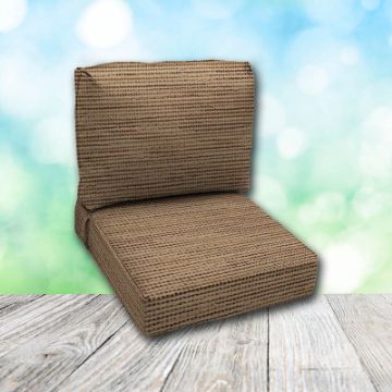 Deep Seating Patio Chair Cushions | Center Seam Style | Sunbrella