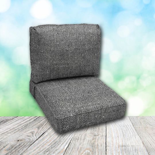 Deep Seating Patio Chair Cushions | Center Seam Style | Sunbrella