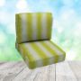 Deep Seating Patio Chair Cushions | Center Seam Style | Sunbrella