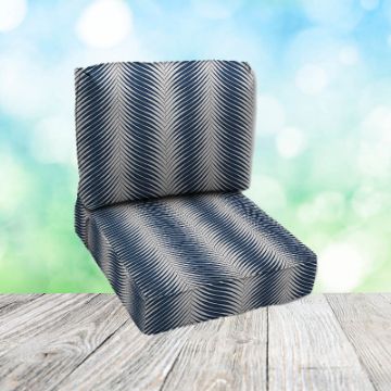 Deep Seating Patio Chair Cushions | Center Seam Style | Sunbrella