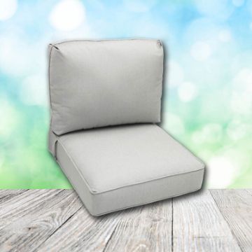 Deep Seating Patio Chair Cushions | Center Seam Style | Sunbrella