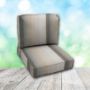 Deep Seating Patio Chair Cushions | Center Seam Style | Sunbrella