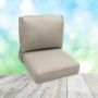 Deep Seating Patio Chair Cushions | Center Seam Style | Sunbrella