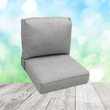 Deep Seating Patio Chair Cushions | Center Seam Style | Sunbrella