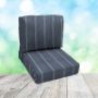 Deep Seating Patio Chair Cushions | Center Seam Style | Sunbrella