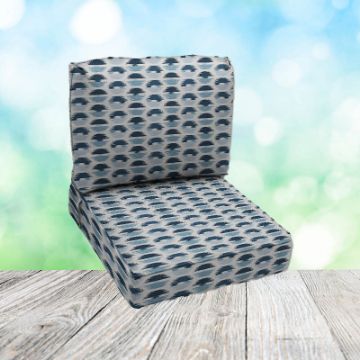 Deep Seating Patio Chair Cushions | Center Seam Style | Sunbrella