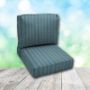 Deep Seating Patio Chair Cushions | Center Seam Style | Sunbrella