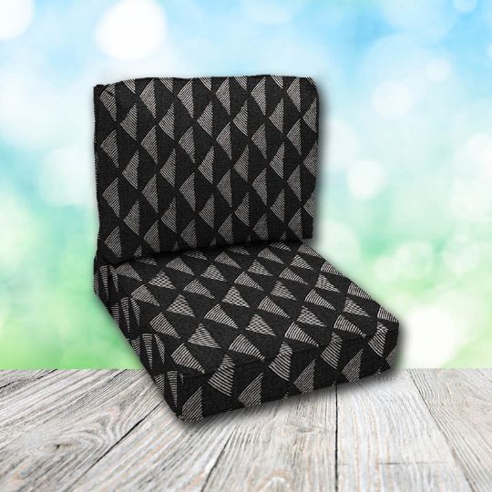 Deep Seating Patio Chair Cushions | Center Seam Style | Sunbrella