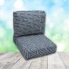 Deep Seating Patio Chair Cushions | Center Seam Style | Sunbrella