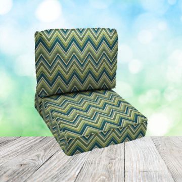 Deep Seating Patio Chair Cushions | Center Seam Style | Sunbrella