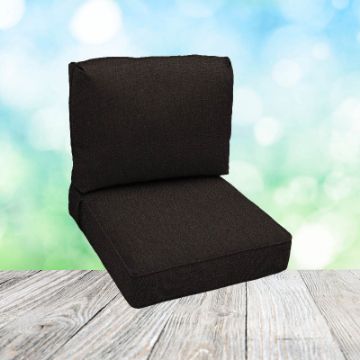 Deep Seating Patio Chair Cushions | Center Seam Style | Sunbrella