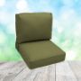 Deep Seating Patio Chair Cushions | Center Seam Style | Sunbrella