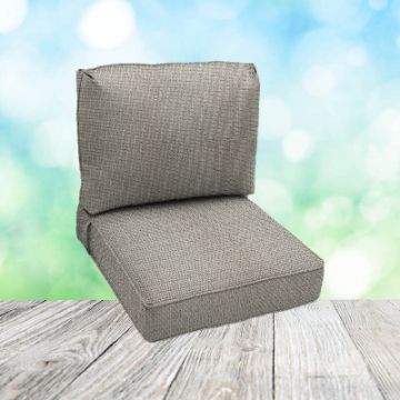Deep Seating Patio Chair Cushions | Center Seam Style | Sunbrella