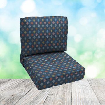 Deep Seating Patio Chair Cushions | Center Seam Style | Sunbrella