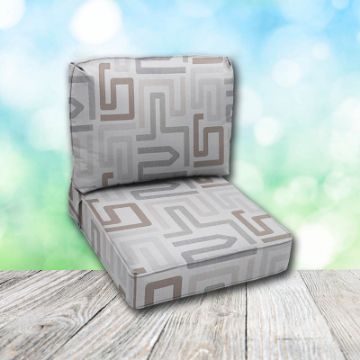 Deep Seating Patio Chair Cushions | Center Seam Style | Sunbrella