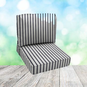 Deep Seating Patio Chair Cushions | Center Seam Style | Sunbrella