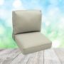 Deep Seating Patio Chair Cushions | Center Seam Style | Sunbrella