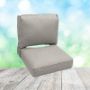 Deep Seating Patio Chair Cushions | Center Seam Style | Sunbrella