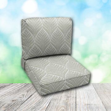 Deep Seating Patio Chair Cushions | Center Seam Style | Sunbrella