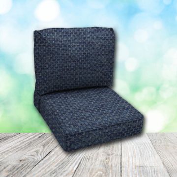 Deep Seating Patio Chair Cushions | Center Seam Style | Sunbrella