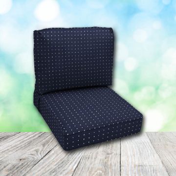 Deep Seating Patio Chair Cushions | Center Seam Style | Sunbrella