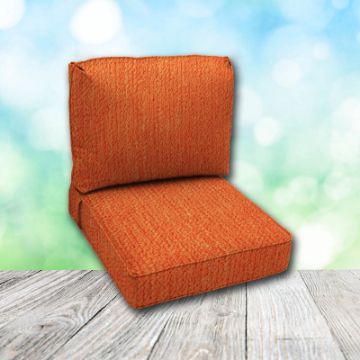 Deep Seating Patio Chair Cushions | Center Seam Style | Sunbrella