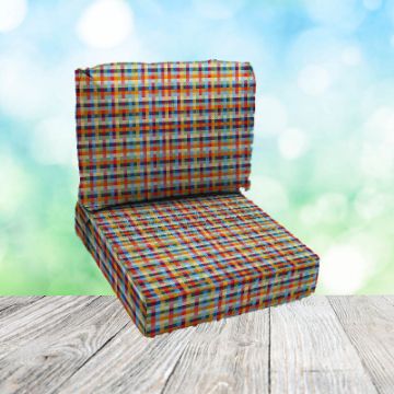 Deep Seating Patio Chair Cushions | Center Seam Style | Sunbrella