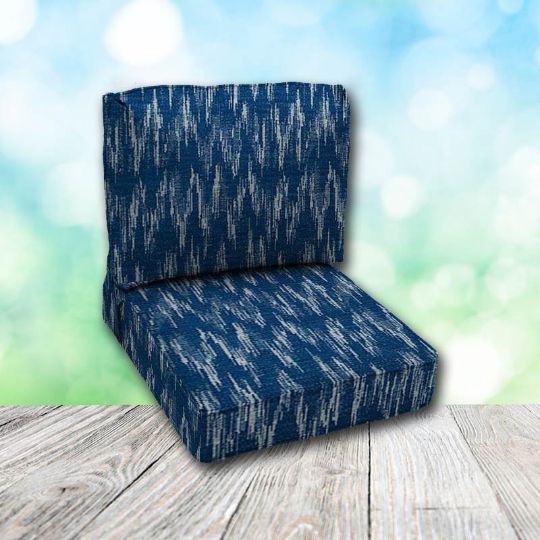 Deep Seating Patio Chair Cushions | Center Seam Style | Sunbrella