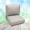 Deep Seating Patio Chair Cushions | Center Seam Style | Sunbrella